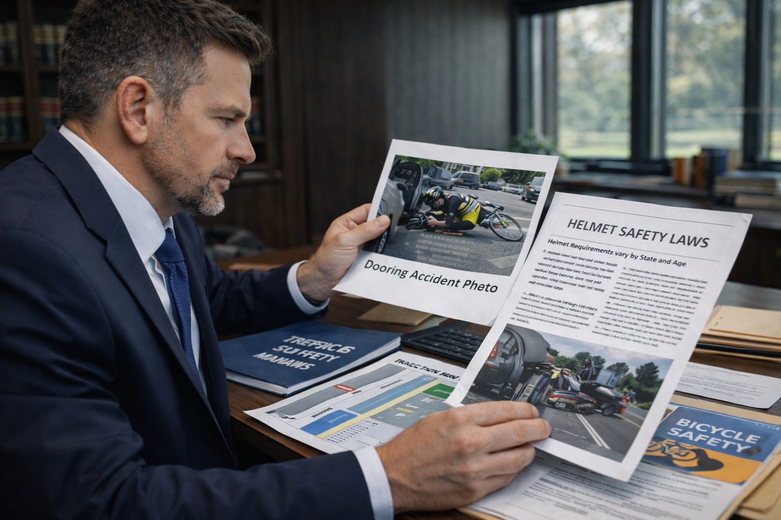 Bicycle Accident Lawyer: Dooring, Right-of-Way, and Helmet Laws hero image