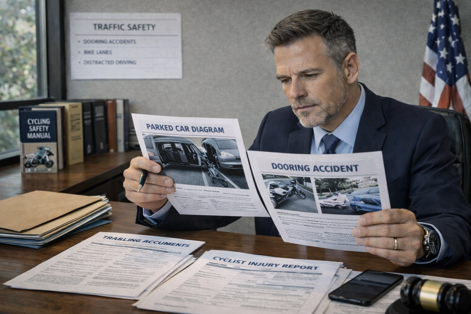 Car Door Bicycle Accident hero image