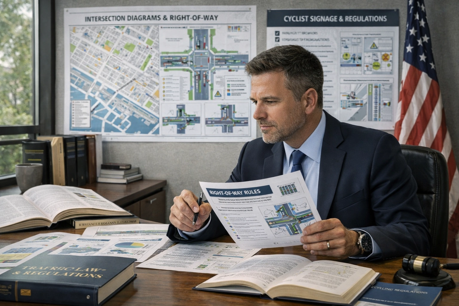 Cyclist Right-of-Way Laws hero image