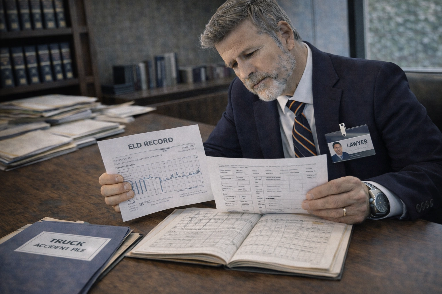 ELD Data After a Truck Accident hero image