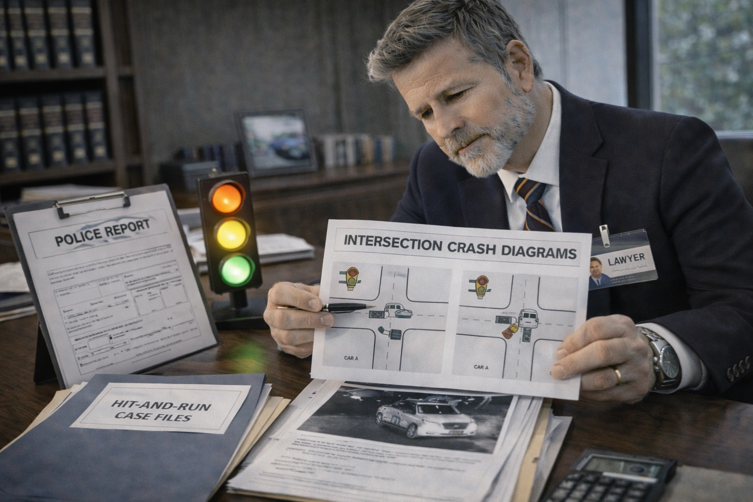 Left-Turn Accident Fault hero image