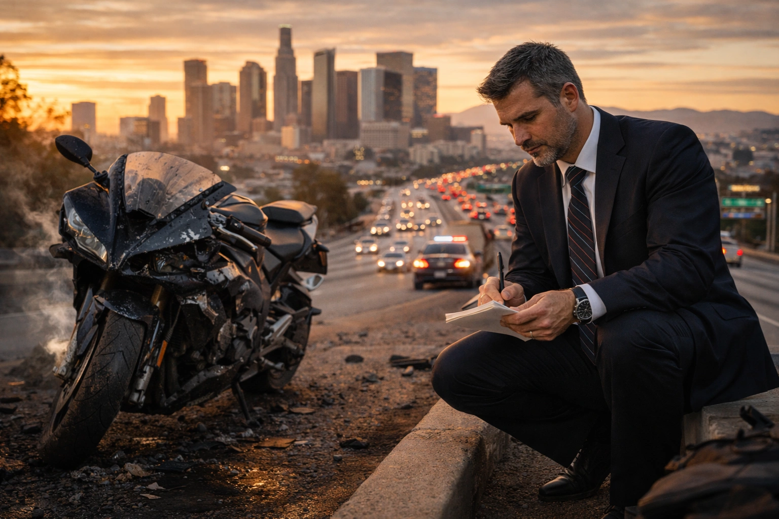 Los Angeles Motorcycle Injury Lawyer: The Hiring Guide hero image