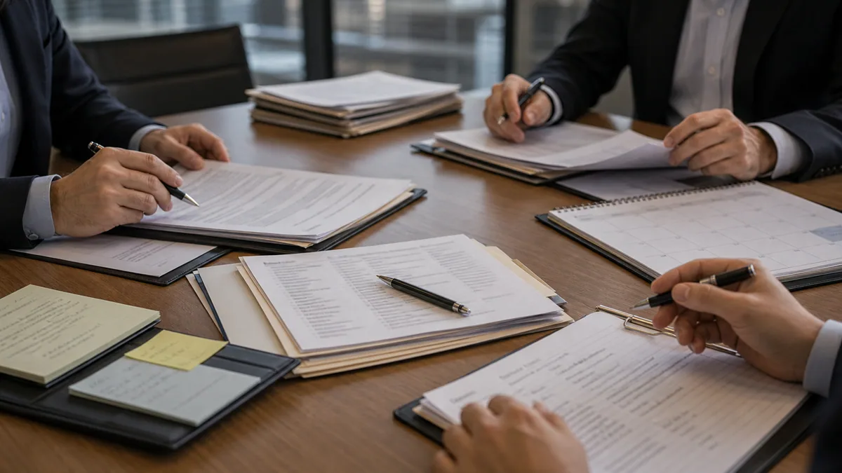 Documentary-style legal process scene for "Mediation Explained".