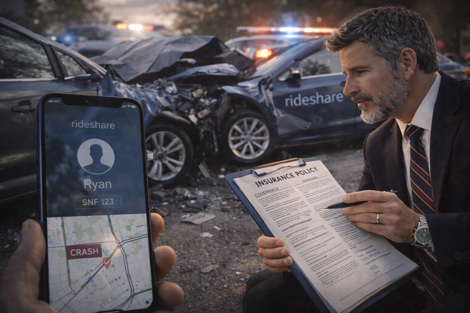 Uber & Lyft Accident Lawyer: Rideshare Insurance & Liability Guide hero image