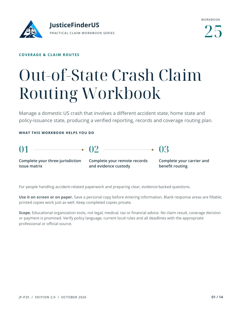 Out-of-State Crash Claim Routing Workbook cover